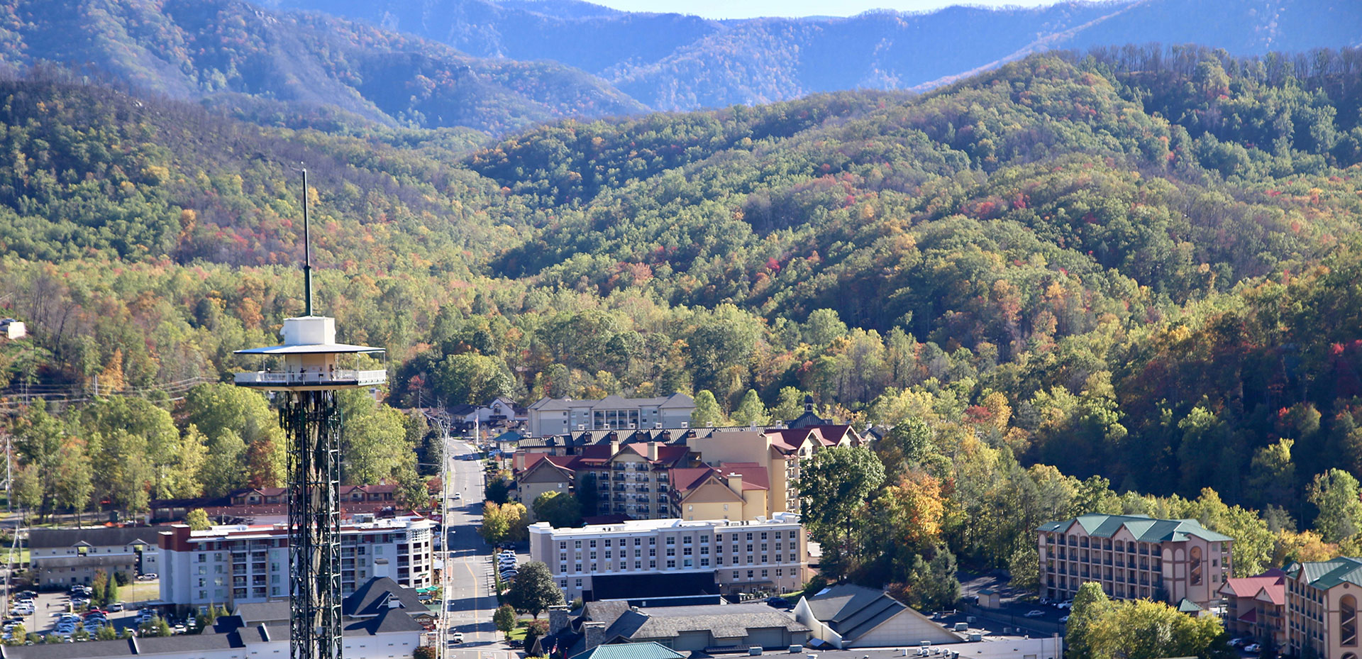 The Space Needle Viewed from the SkyLift | Gatlinburg Attractions | Things To Do In Gatlinburg, TN